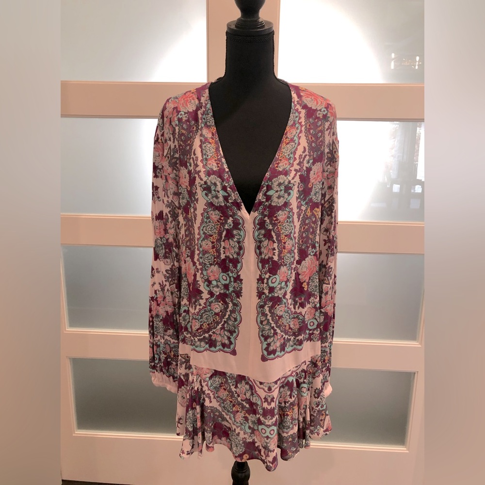 Free People Floral Tunic Top